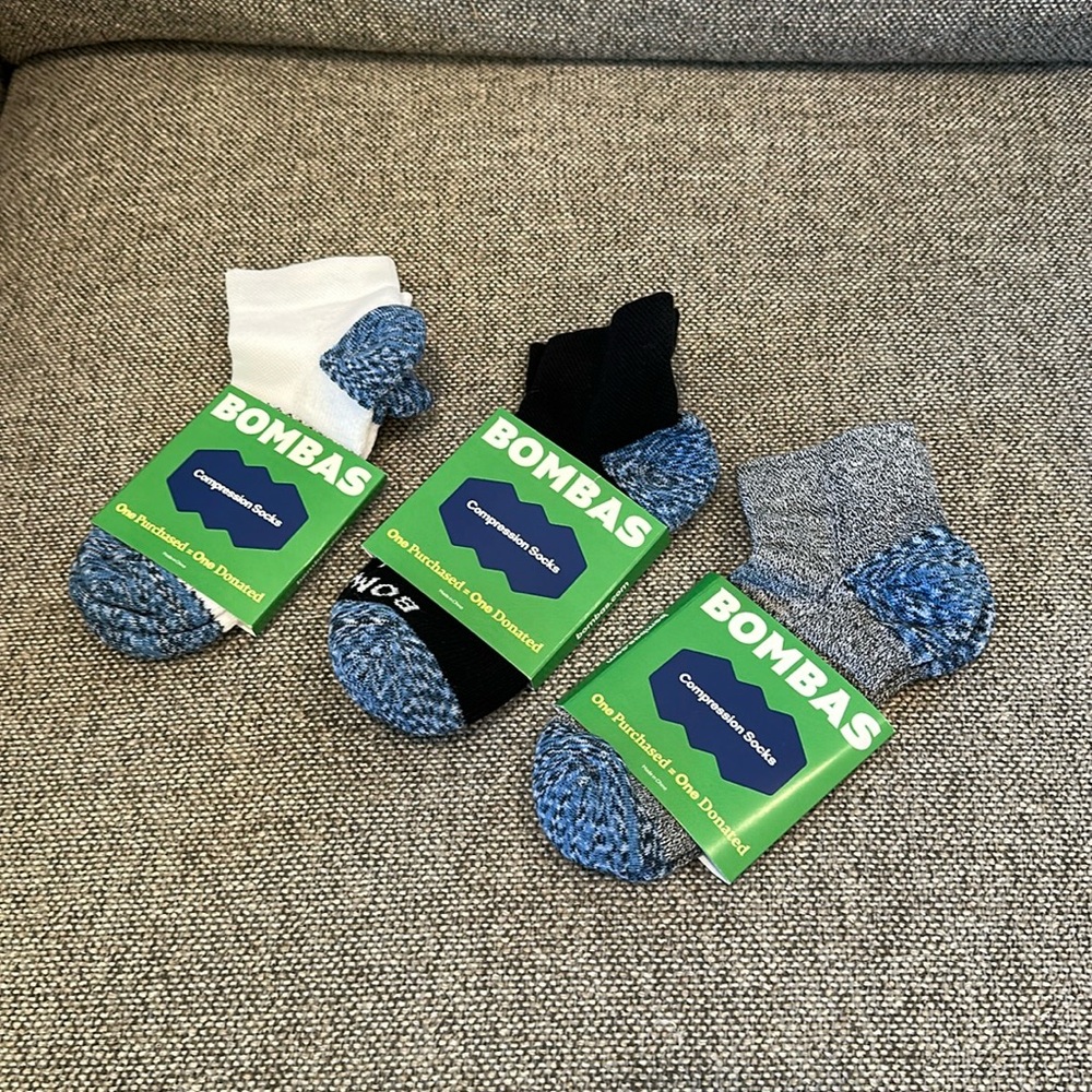NWT Bombas Compression Ankle Socks
